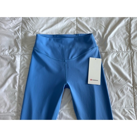 New Lululemon Size 6 Wunder Under SmoothCover High-Rise Tight 25" Pool Blue NWT - Picture 2 of 8